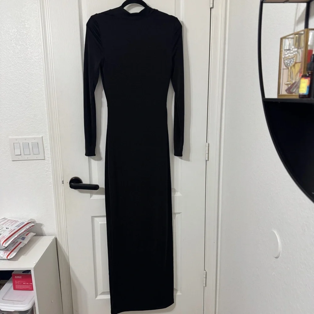 House of CB Black Plunge Maxi Dress - Picture 11 of 11